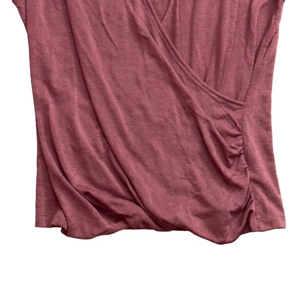 Athleta Women's M Sleeveless Surplice Wrap Top Mauve - Picture 3 of 8